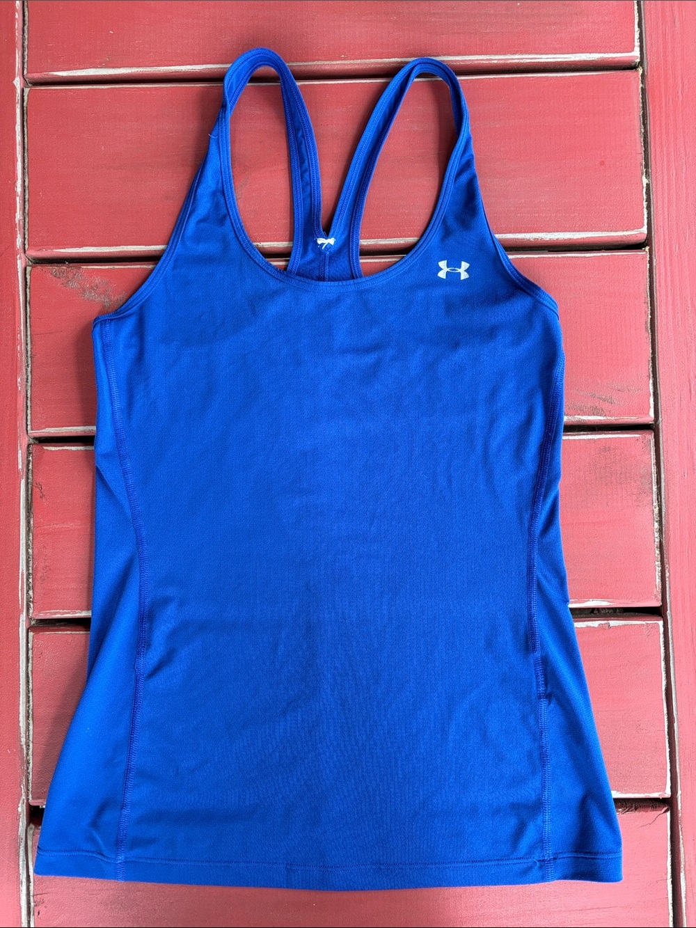 Under Armour Tank Top Racerback Style XS Royal Blue Excellent Condition